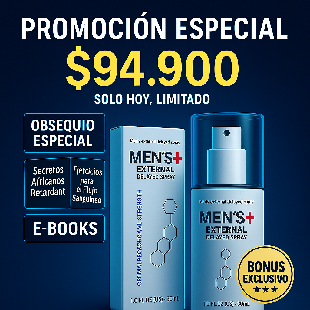 JJLBRO™ – Spray Retardante para Hombres que Quieren Durar Más y Controlar el Clímax ✅