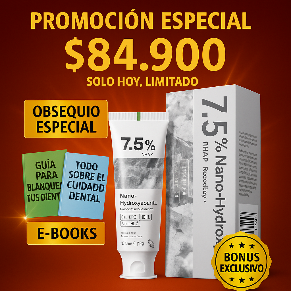 RegenSmile™ – Pasta Dental Remineralizante con Hidroxiapatita, Sonrisa Fuerte y Natural ✅